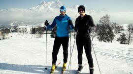 Die Best Mountain Artists beim Langlaufen in Saalfelden-Leogang