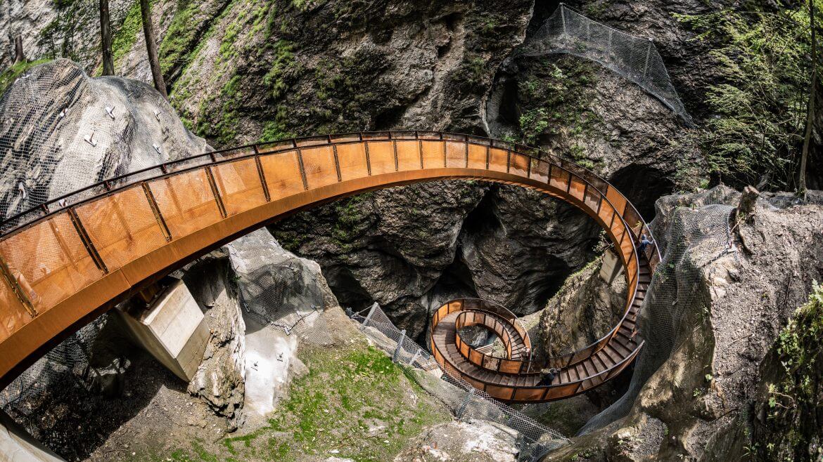 Liechtensteinklamm szurdok Helix