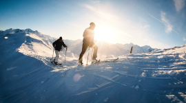 Sítúrázók a Raurisertal völgyben